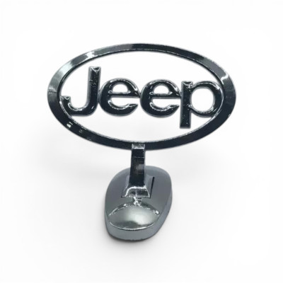 Емблема приціл на капот Jeep Хром на скотчі (сплав)